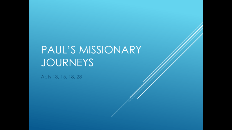 Paul’s Missionary Journeys