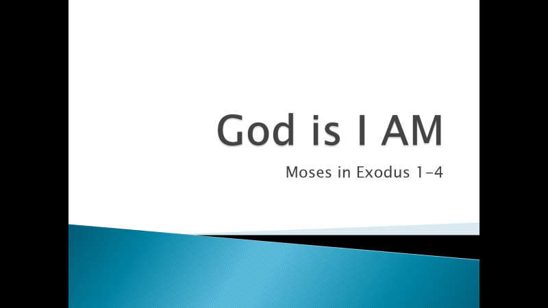 God is I AM